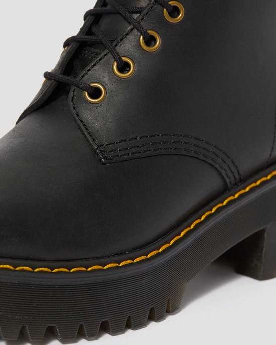 Botas Negras Dr. Martens Shriver Hi Mujer Negros MX-52064